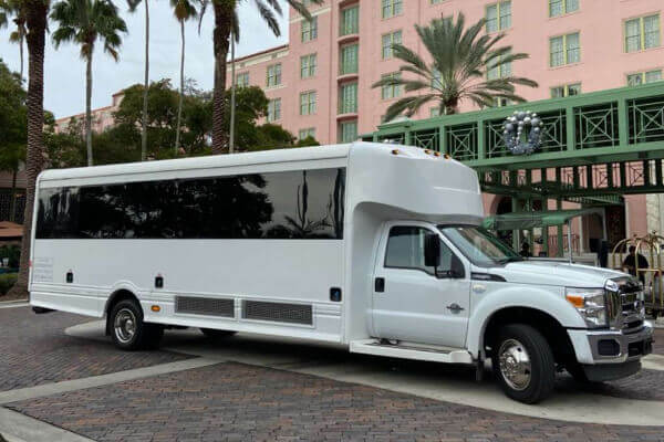 bus with tinted windows