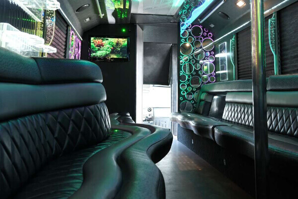 26 passenger party bus interior