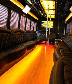 orlando party bus rental with stripper pole