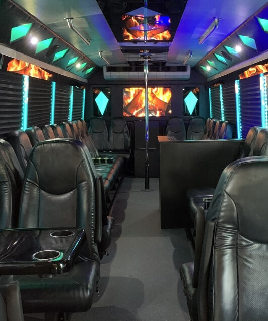 orlando party bus interior